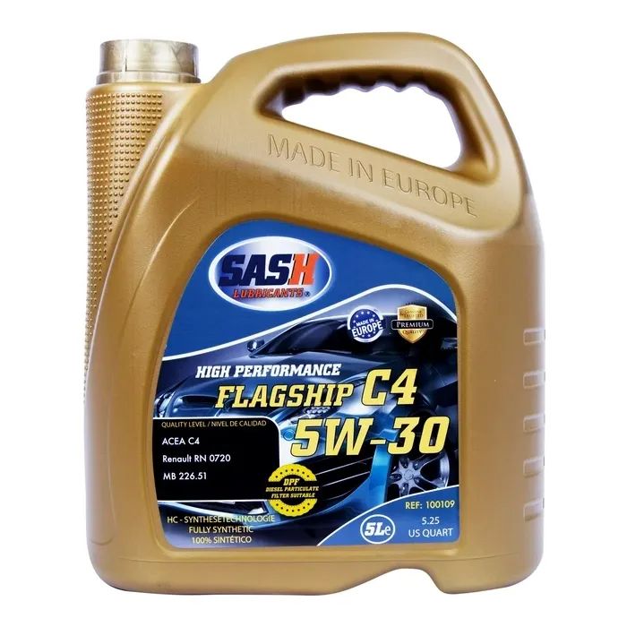 Моторное масло SASH FLAGSHIP C4 5W30 RenaultRN0720 5л (100109)