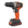 Шуруповерт Black&Decker 18 В, 1.5Ah, 45 Нм,0-360/0-1400 об/мин, 21000 уд/мин, 1.3 кг (BCD003C1)