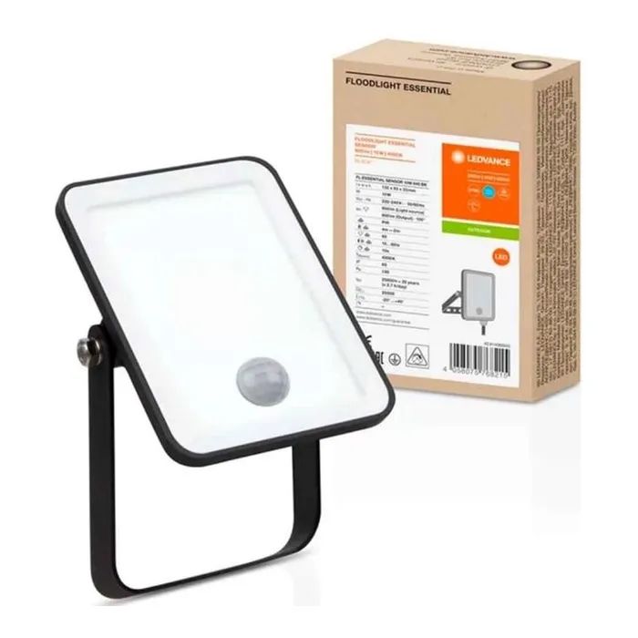 Прожектор LEDVANCE Flood ESSENTIAL SENSOR 10W 840 BK IP65 (4058075768215) изображение 6