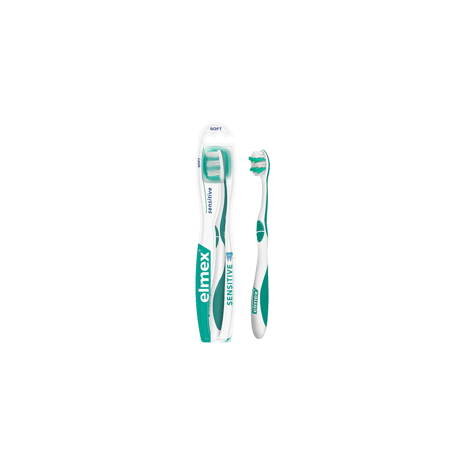 Зубная щетка Elmex Sensitive Очень мягкая для чувствительных зубов Зеленая (2172000000225) изображение 2