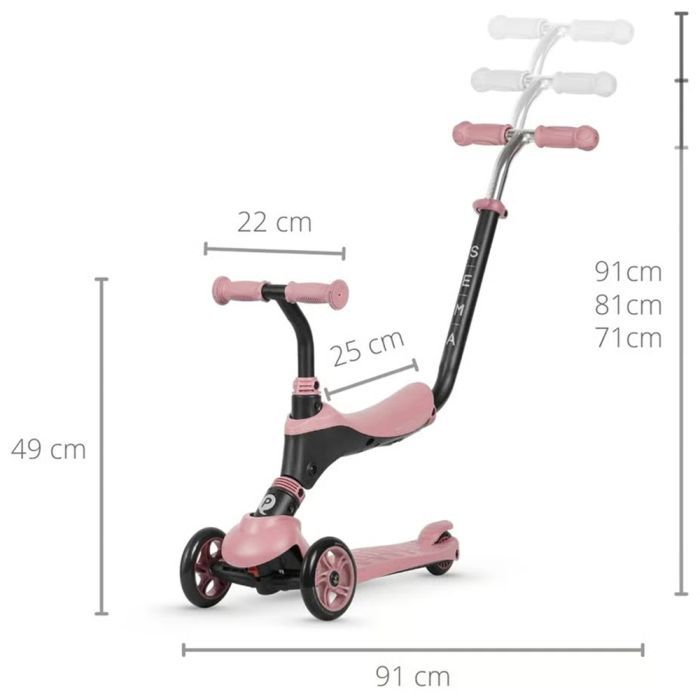 Самокат QPlay 5 в 1 Sema Pink (ST-004SemaPink) изображение 7