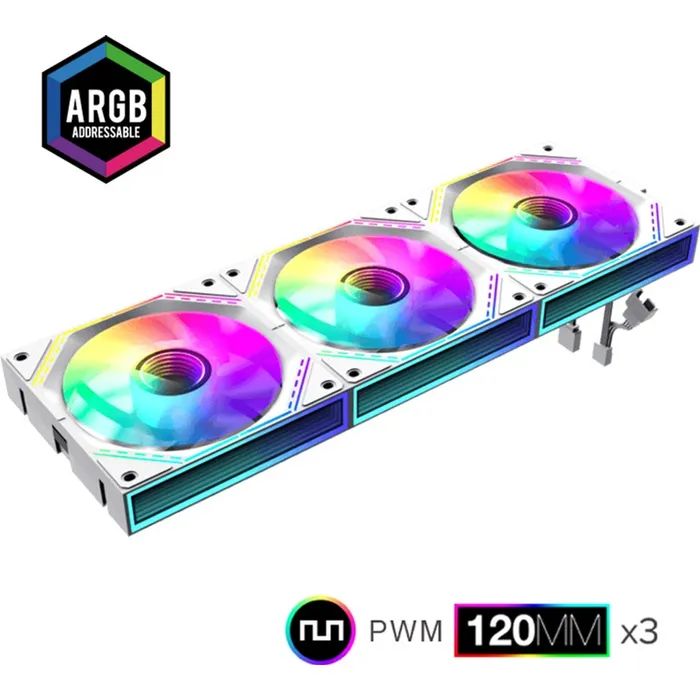 Кулер для корпуса Gamemax FN12A-S3I-W изображение 8