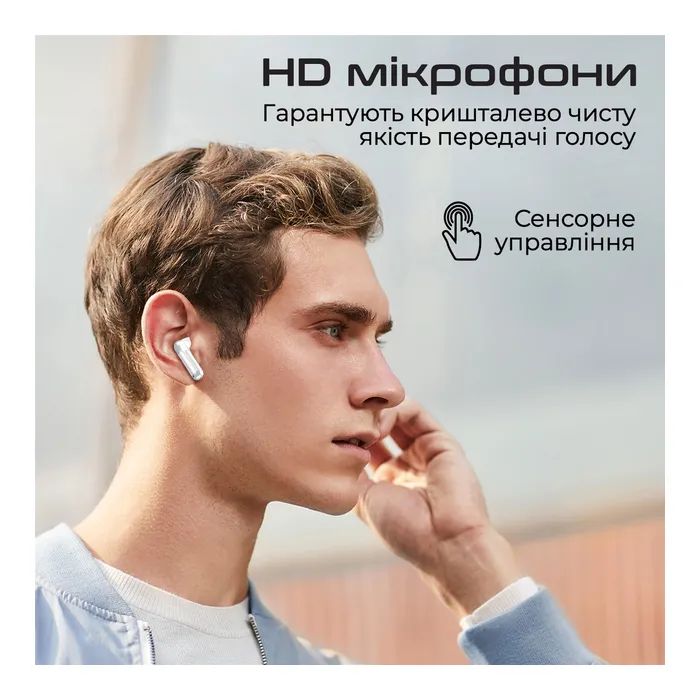 Навушники Promate TransPods White (transpods.white) зображення 5