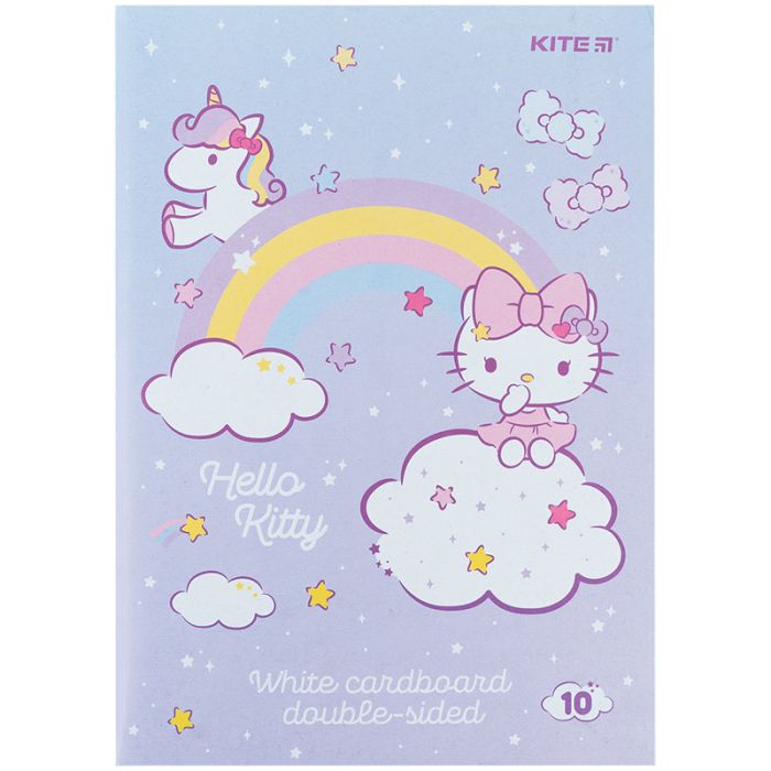 Білий картон Kite A4 Hello Kitty 10 аркушів (HK24-254)