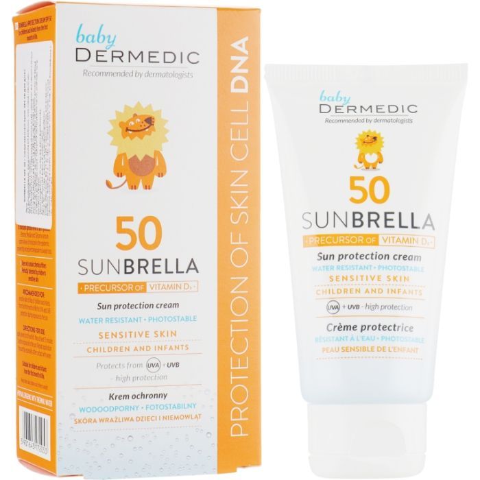 Средство от загара Dermedic Sunbrella Baby Cream SPF50 Солнцезащитный крем для детей 50 г (5901643172053)