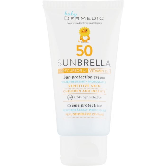 Средство от загара Dermedic Sunbrella Baby Cream SPF50 Солнцезащитный крем для детей 50 г (5901643172053) изображение 2