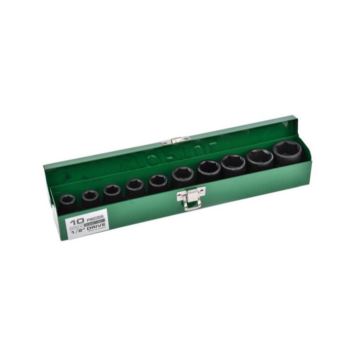 Набор головок Toptul ударных 1/2" 10-24мм 10шт. (GDAD1001) изображение 2