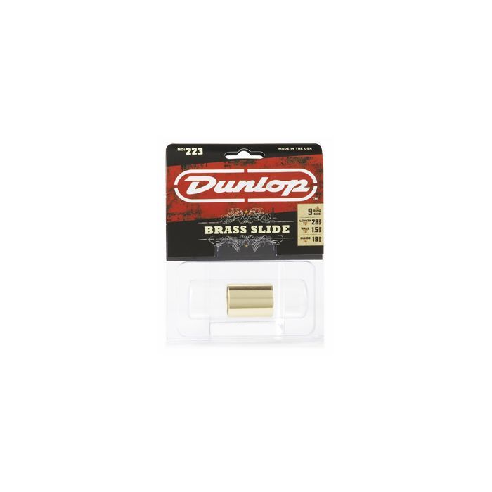 Слайдер для гитары Jim Dunlop Brass Medium Wall Medium Knuckle Slide (223) изображение 3