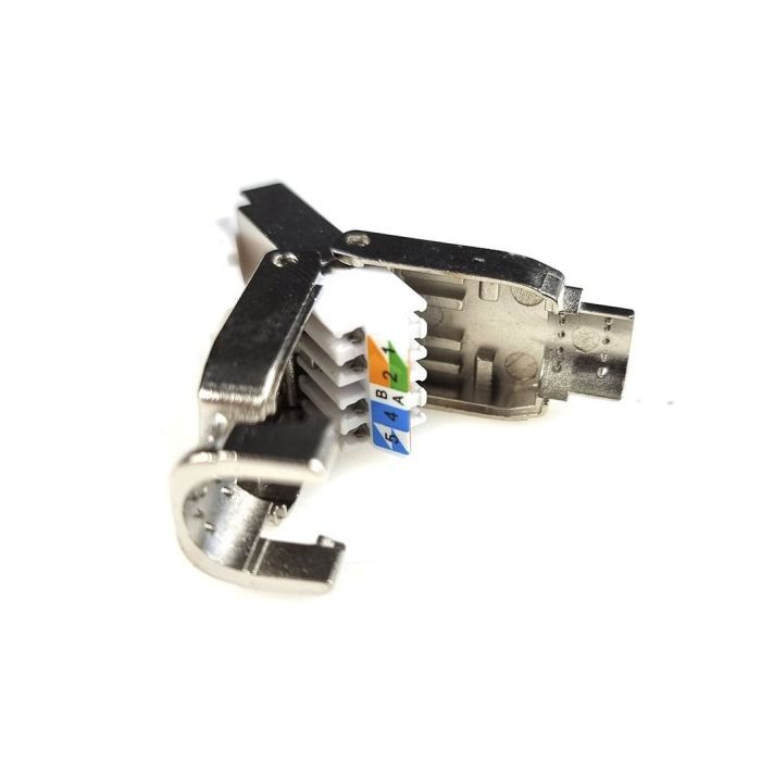 Коннектор Eserver RJ45 cat.6A FTP 8P8C, безинструментальный (WT-6084-FTP) изображение 4