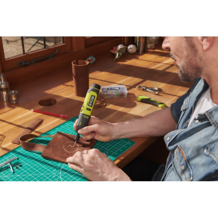 Гравер Ryobi акумуляторний RRT4-120GA15 4В, 1х2Ah, 15 аксесуарів, 0.23кг (5133005634) зображення 2