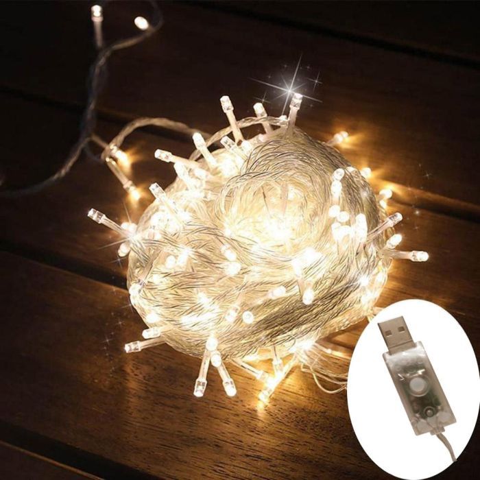 Гірлянда ColorWay LED 50 5 м 8 функцій Теплий колір USB (CW-G-50L5U) зображення 8