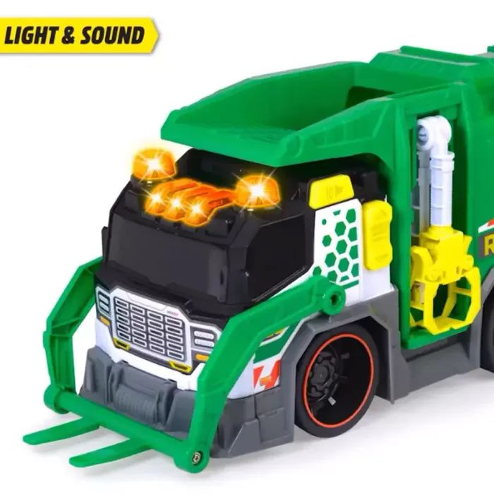 Спецтехника Dickie Toys Мусоровоз с контейнером, со звук. и светл. эффектами, 41 см (3307001) изображение 2
