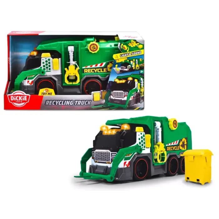 Спецтехника Dickie Toys Мусоровоз с контейнером, со звук. и светл. эффектами, 41 см (3307001) изображение 6