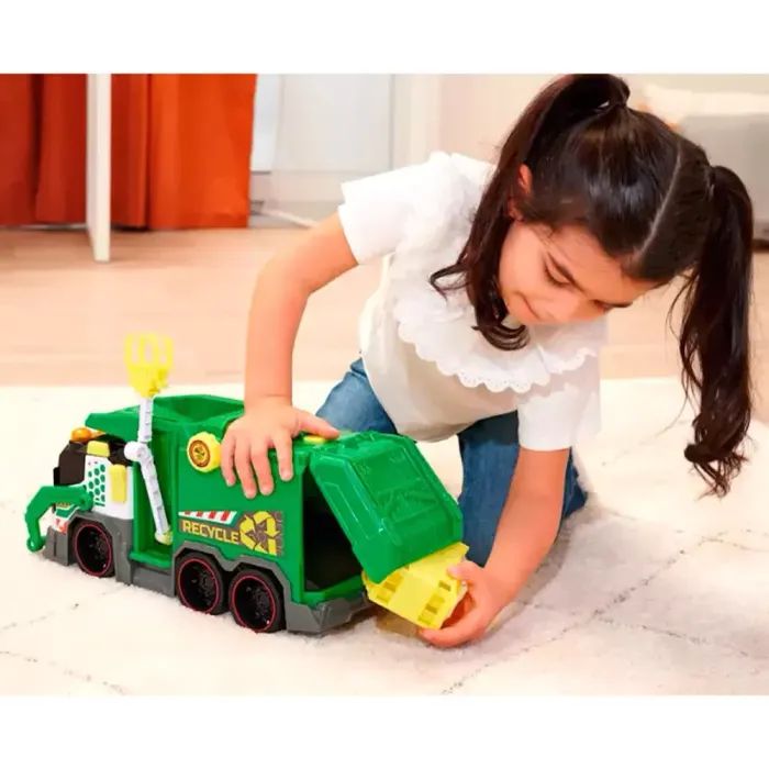 Спецтехника Dickie Toys Мусоровоз с контейнером, со звук. и светл. эффектами, 41 см (3307001) изображение 7