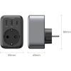 Зарядний пристрій Ugreen 3xUSB 30W Outlet Extender (2хUSB-A+USB-C) CD314 (90613) зображення 6