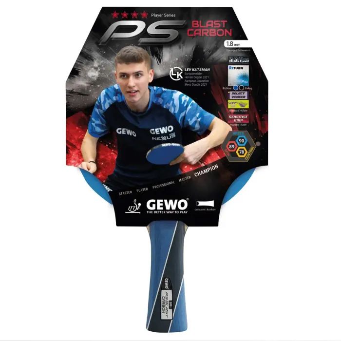 Ракетка для настольного тенниса Gewo PS Blast Carbon FL (1074000001) (931013) изображение 3