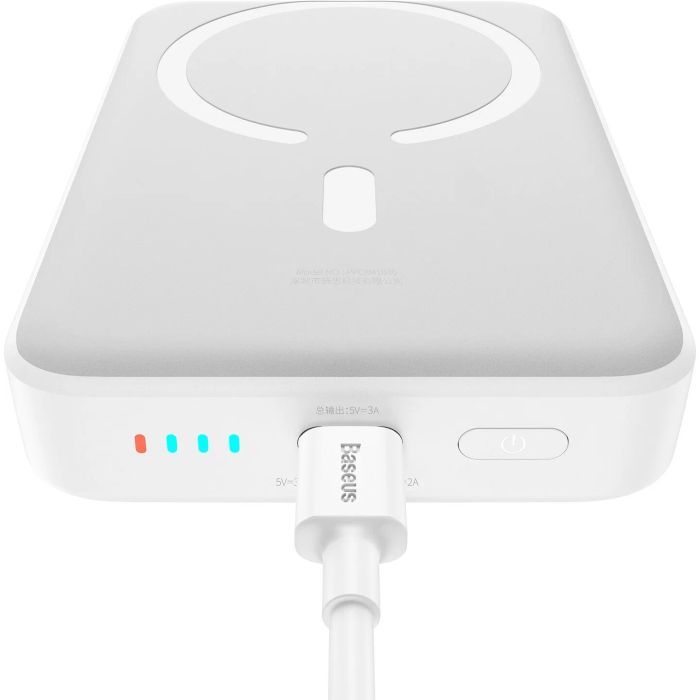 Батарея універсальна Baseus Magnetic Mini 10000mAh 30W, White (PPCX110002\PPCXM1030) (P10022105212-01) зображення 2