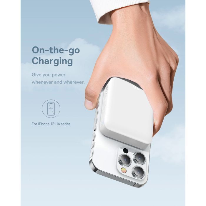 Батарея універсальна Baseus Magnetic Mini 10000mAh 30W, White (PPCX110002\PPCXM1030) (P10022105212-01) зображення 4