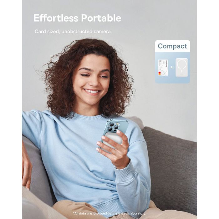 Батарея універсальна Baseus Magnetic Mini 10000mAh 30W, White (PPCX110002\PPCXM1030) (P10022105212-01) зображення 8