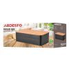 Хлебница Ardesto Midori 33х18х12см, метал, бамбук, чорний (AR0912BB) изображение 8