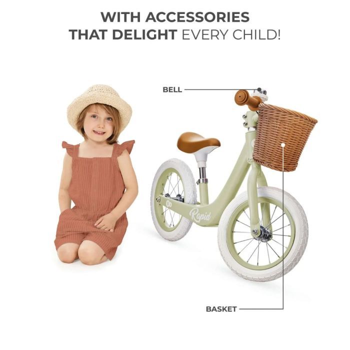 Беговел Kinderkraft Rapid 2 Savannah Green (KRRAPI02GRE0000) (5902533924882) изображение 6