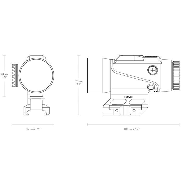 Оптичний приціл Hawke Prism Sight 6x36 сітка 5,56 BDC Dot (4200.11.98) зображення 5