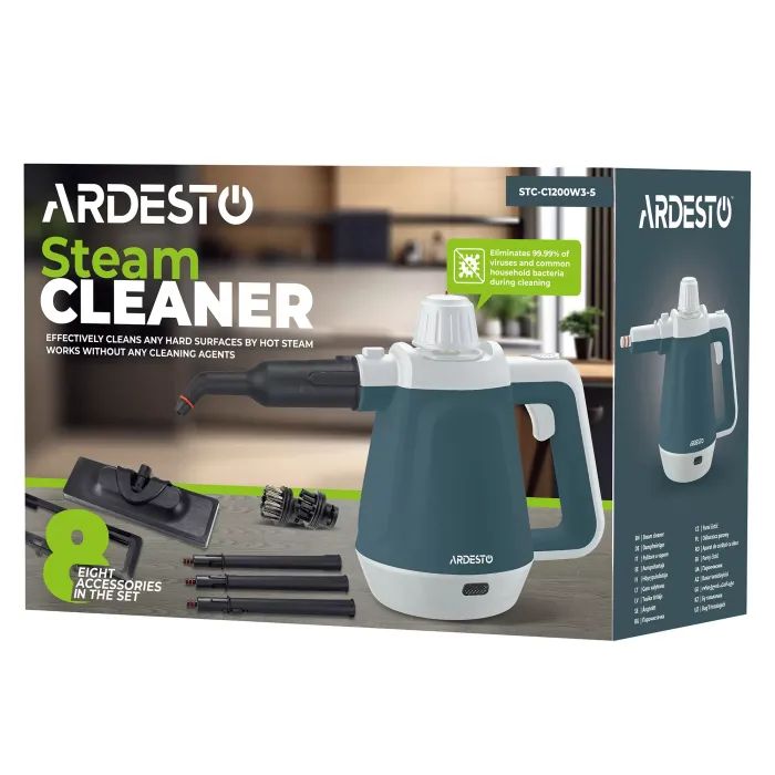 Пароочиститель Ardesto STC-C1200W3-5 изображение 12