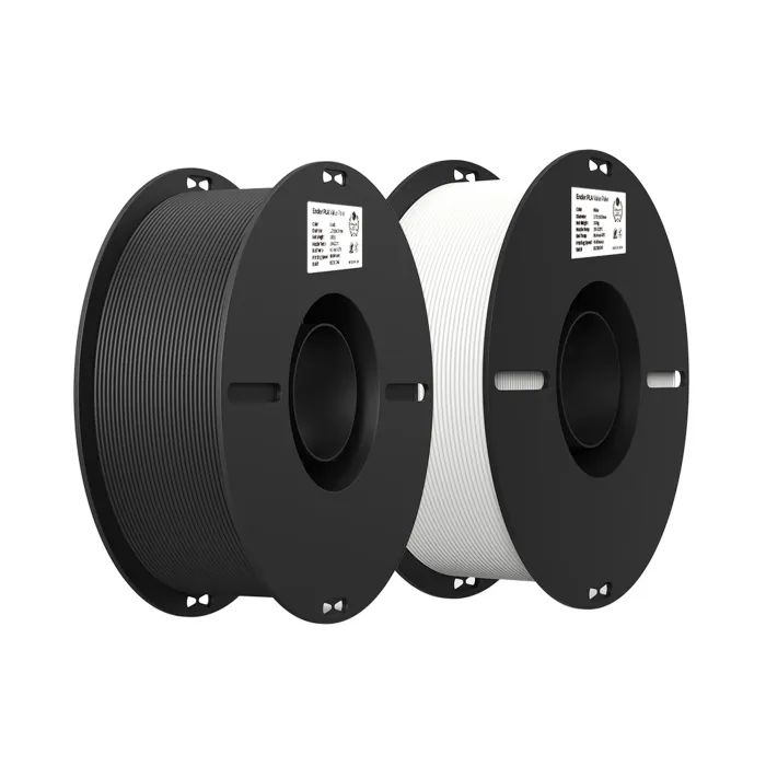 Пластик для 3D-принтера Creality PLA 2x1кг, 1.75мм, white+black (3301010337)