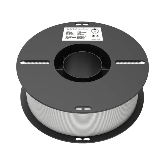 Пластик для 3D-принтера Creality PLA 2x1кг, 1.75мм, white+black (3301010337) зображення 7