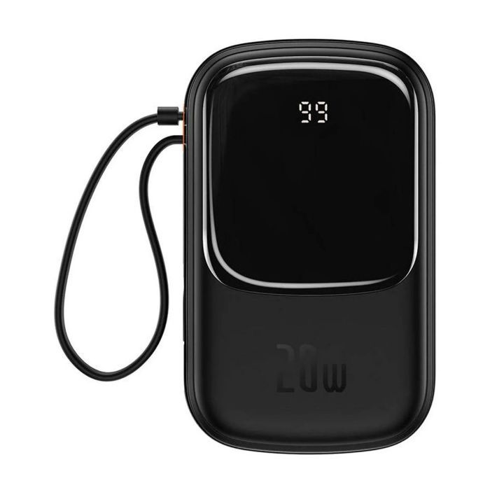 Батарея универсальная Baseus Qpow 20000mAh 20W, PD/3.0, QC/3.0, built-in lightning, black (PPQD060201)