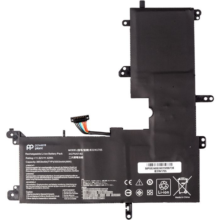 Аккумулятор для ноутбука ASUS VivoBook Flip 14 TP410UA (B31N1705) 11.52V 3653mAh PowerPlant (NB432141)
