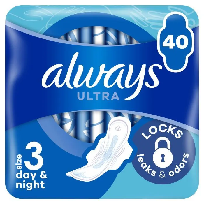 Гігієнічні прокладки Always Ultra Day&Night (Розмір 3) 40 шт. (8700216450287)
