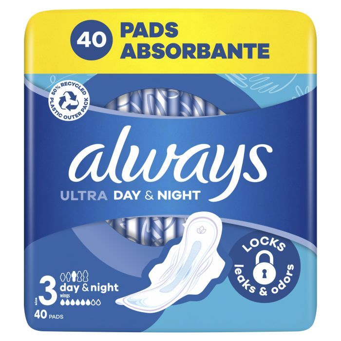 Гигиенические прокладки Always Ultra Day&Night (Размер 3) 40 шт. (8700216450287) изображение 2