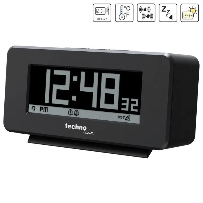 Настольные часы Technoline WT295 Black (DAS302982) изображение 5