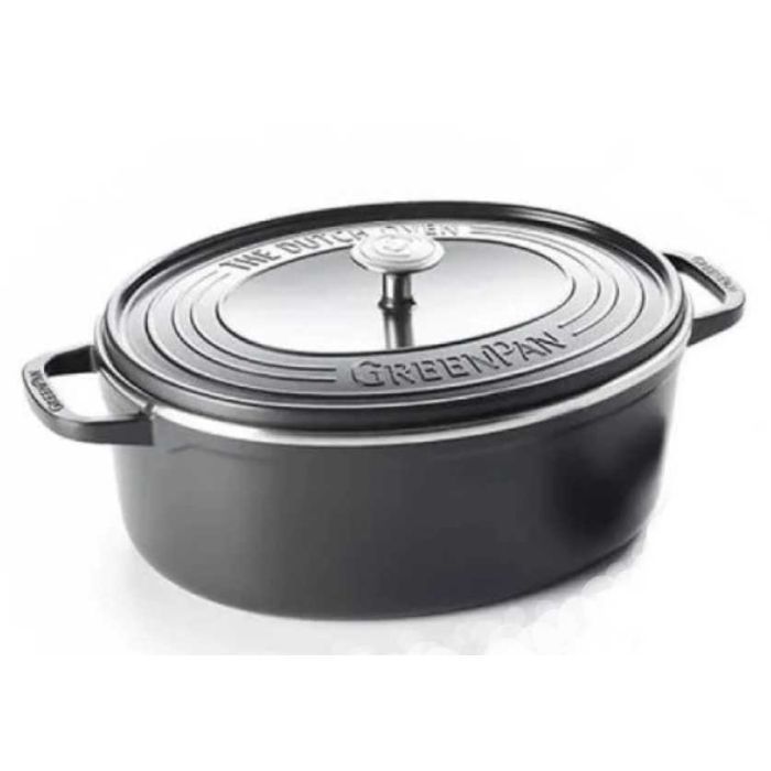 Гусятница GreenPan Featherweights 25 см, 6,2 л чорна (CC002222-001)