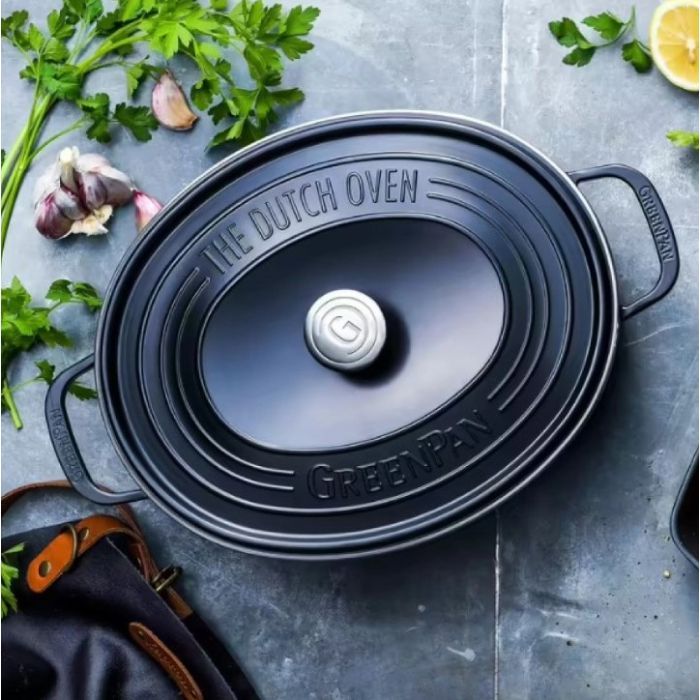 Гусятница GreenPan Featherweights 25 см, 6,2 л чорна (CC002222-001) изображение 3