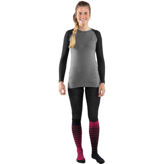 Лонгслів Dynafit Tour Light Merino L/S Tee Wms 71365 0911 - XS - сірий/чорний (016.002.2060) зображення 3