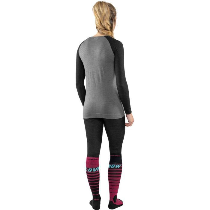 Лонгслів Dynafit Tour Light Merino L/S Tee Wms 71365 0911 - XS - сірий/чорний (016.002.2060) зображення 4