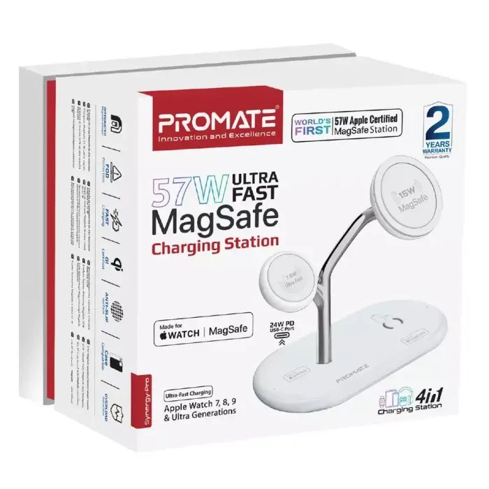 Зарядний пристрій Promate synergy-pro.white зображення 2