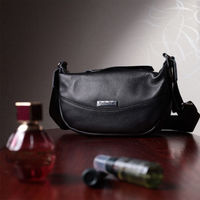 Сумка Vintage Из натуральной кожи Черная (22615) изображение 12