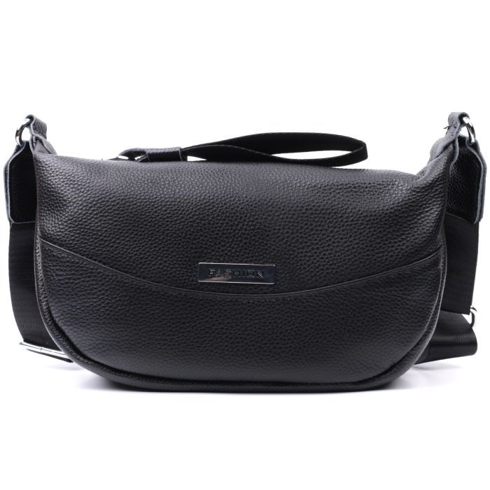 Сумка Vintage Из натуральной кожи Черная (22615) изображение 6