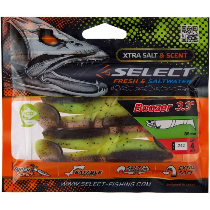 Силикон рыболовный Select Boozer 3.3" col.127 (4 шт/упак) (1870.28.11) изображение 2