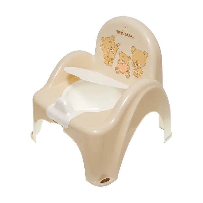 Горшок Tega Baby Teddy Bear стілець , з музикою, антиковзкий beige (PO-043-119)