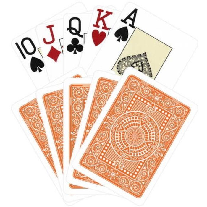 Карты игральные Modiano Poker Cristallo 100 Plastic Jumbo Index (red) (PC_MPC100JR) изображение 3
