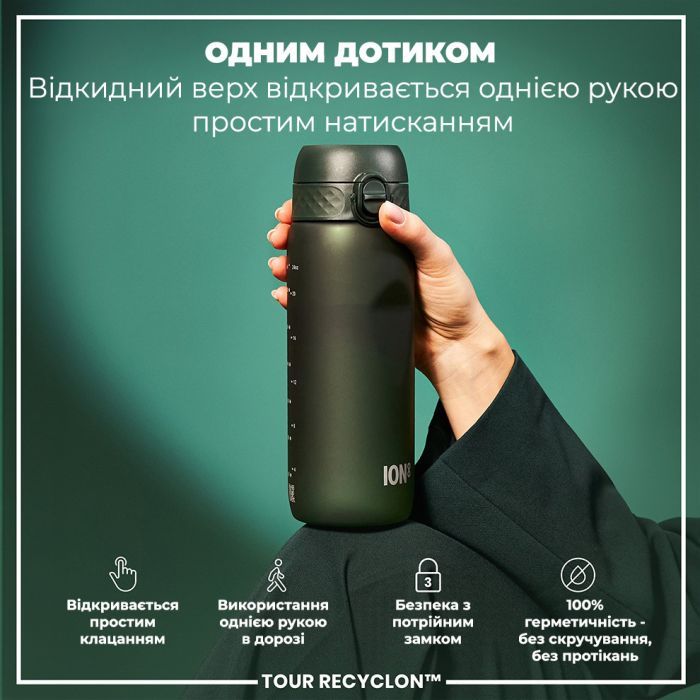 Пляшка для води ION8 OneTouch 750 мл BPA Free, Blue (I8RF750BLU) зображення 2