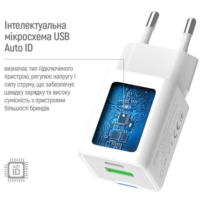 Зарядное устройство ColorWay GaN Mini 30W PD Port PPS USB (Type-C PD + USB QC4.0) white (CW-CHS053PD-WT) изображение 10