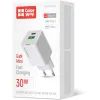 Зарядное устройство ColorWay GaN Mini 30W PD Port PPS USB (Type-C PD + USB QC4.0) white (CW-CHS053PD-WT) изображение 6