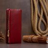Гаманець ST Leather На кнопці Бордовий (19204) зображення 11