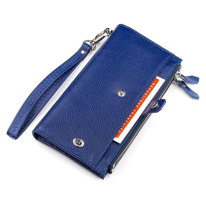 Гаманець ST Leather Синій (18416) зображення 7