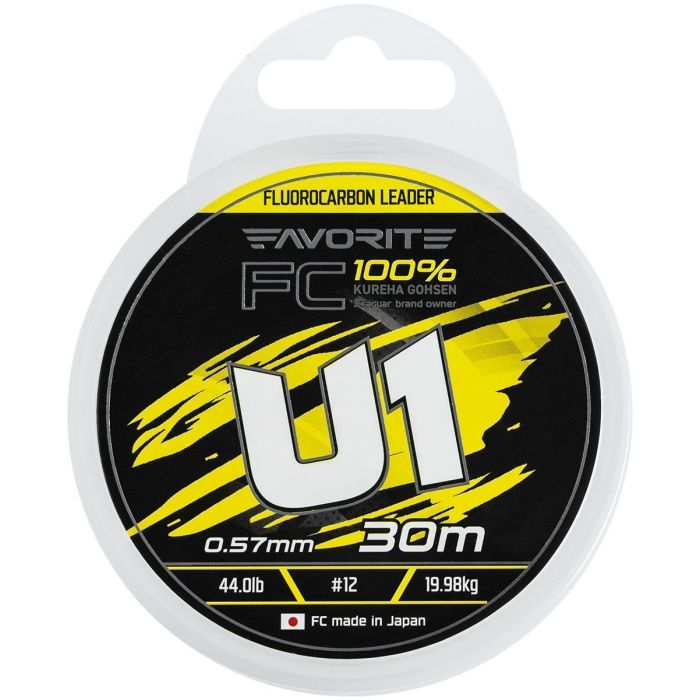 Флюорокарбон Favorite U1 FC 30m 3.0/0.285mm 13.2lb/5.97kg (1693.12.14) изображение 2